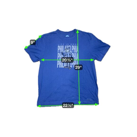 Life Is Good Philadelphia Classic Fit Script Adult Large - Picture 2 of 7